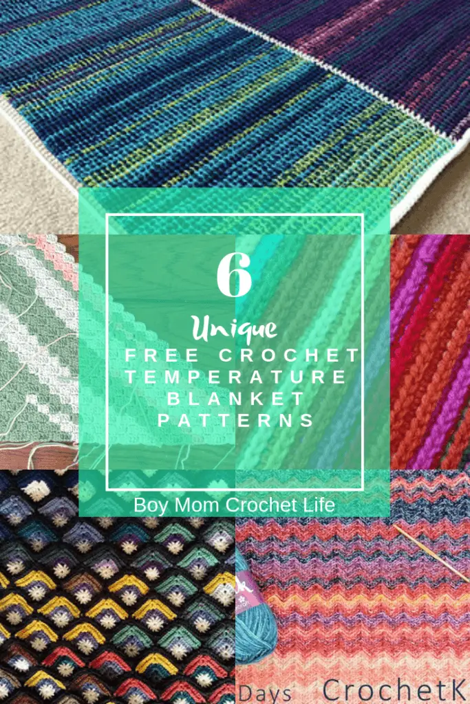 A round-up of 6 of the most unique takes on the classic temperature blanket | Boy Mom Crochet Life