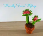 Photo of crochet Venus Flytrap